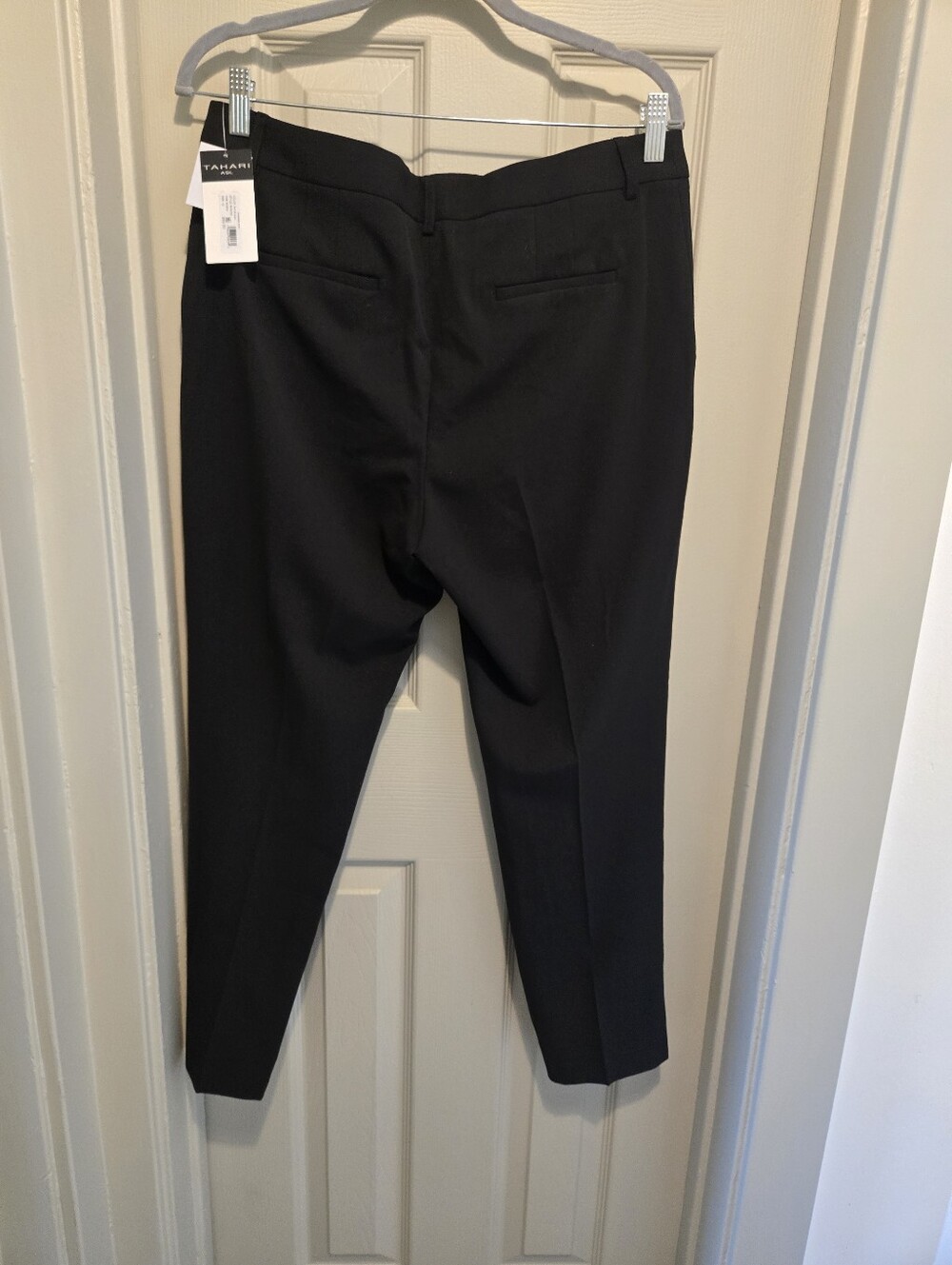 Tahari Asl Shannon Suit Straight-Leg Pants - Black Sz 10 - Picture 8 of 8